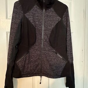 Zella Black and Gray Bomber Jacket